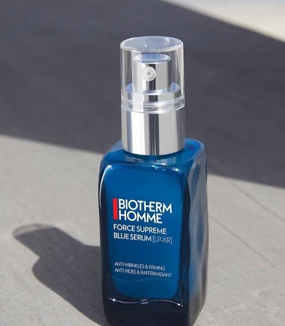 Biotherm Homme lancia il Force Supreme Blue Serum [LP-XR] dedicato alla skincare anti-age maschile