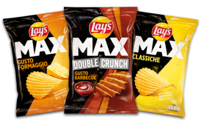 Lay’s, brand storico di patatine, lancia la nuova linea Lay’s MAX